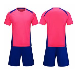 Breathable Quick-Drying Wholesale New Soccer Suit Set Adult and Children Short Sleeve Football Training Team Uniform Diy Student Class Cloth