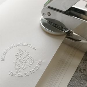 Stamps Customize Embossing Stamp with Your Pliers Seal Personalized for Letter Head Wedding Envelope Leather 230628