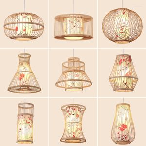 Pendant Lamps Bamboo And Cherry Blossom Ceiling Indoor Decorative Is The Ideal Choice For Tea Rooms Chinese Restaurants Or Balconies