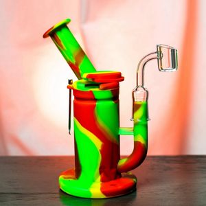 Colorful Smoking Silicone Removable Hookah Kit Bong Pipes Oil Rigs Storage Case Bubbler Herb Tobacco Filter Bowl Waterpipe Nails Spoon Tip Straw Cigarette Holder