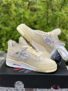 Новые мужские баскетбольные кроссовки Off Authentic 4 SP WMNS Sail Bred 4S, муслиновые белые и черные кроссовки Zapatos