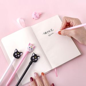 ペン36 PCS/ロットムーンキャットピッグジェルペンかわいい0.5mmブラックインクニュートラルペンスクールライティング用品プロモーションギフト