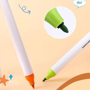 Markers BEIFA 6/12pcs DIDADI Pressed Marker Antidry Ink Fiber Tip 0.6mm Color Marker Pen for Student School Statinary Supplies