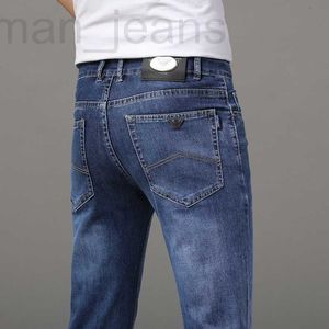 Men's Jeans designer High end chiamania summer new jeans men's slim straight elastic fashion casual pants 9TSP