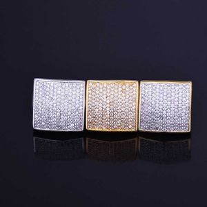 Cluster Rings Bubble Letter Iced Out Ring for Men Real Gold Plated Bling Fashion Rapper Hip Hop Jewelry 230620