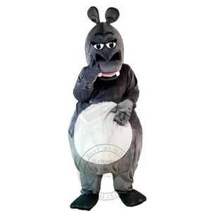 New Adult Gray Hippopotamus Mascot Costume Birthday Party Carnival costume theme fancy dress