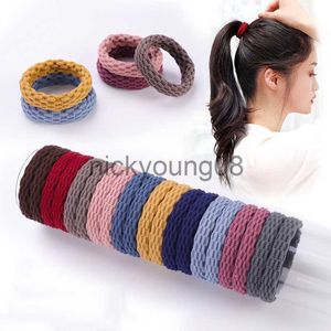 Bandanas 10st Women Girls Simple Basic Elastic Hair Bands Ties Scrunchie Ponytail Holder Rubber Bands Fashion Headband Hårtillbehör X0628