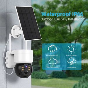 Utomhus WiFi Solar Camera HD PTZ CCTV Cam Night Vision Home Security Surveillance Two-Way Audio Camera Support Cloud Storage L230619