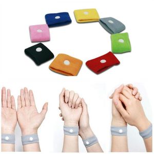 100 pçs Anti Náusea Apoio de Pulso Algemas Esportivas Pulseiras de Segurança Carsickness Seasick Anti Motion Sickness Motion Sick Wrist Bands