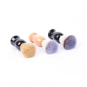 Other Home Garden Men Shaving Beard Brush Nylon Hair Shave Wooden Handle Facial Cleaning Appliance Pro Salon Tool Safety Razor Bru Dhwke