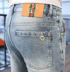 Мужские джинсы дизайнер Xintang 2022 Spring Slim Fit Small Straight Tube Spring/Summer Long Pants HTRV