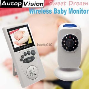 Câmera de bebê sem fio monitor de áudio e vídeo colorida monitor de bebê babá câmera de segurança com visão noturna temporizador de quarto de bebê monitoramento L230619