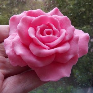 Bakning Mögel Flower Rose Mold Silicone Soap Cake Decoration Handgjorda gör Aroma Stone Przy No.S8008