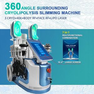 Alta qualità 360 Vacuum Body Cellulite Removal Machine RF Face Rassodante Cryo Whole Body Slimming Laser Lipolisi Skin Deep Care Beauty Equipment