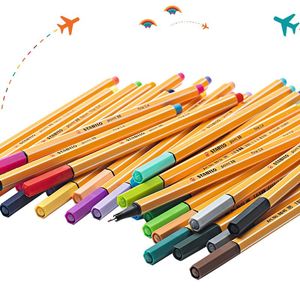 Маркеры, 12 шт., гелевые ручки Stabilo, многоцветные волоконные ручки, ручка для рисования, школьные канцелярские принадлежности, офисные принадлежности, цветной художественный маркер, ручка 0,4 Fineliner