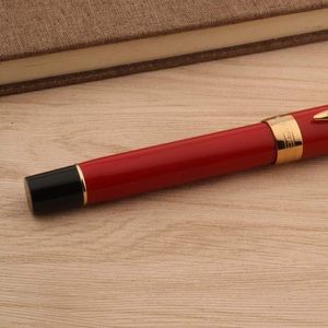 ペンブランドビジネスJinhao 100 Fountain Pen Red Golden Arrow＃6 Nib Spin Stationery Office Supplies Ink Pens New