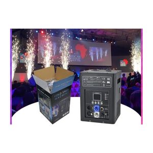 600W DMX-Controlled Indoor/Outdoor Cold Spark Fountain Machine for Weddings, Parties, Concerts