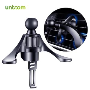 Untoom Supporto per telefono per auto Base universale da 17 mm Testa a sfera per clip di presa d'aria per auto di forma rotonda Supporto per telefono con supporto per auto a gravità magnetica