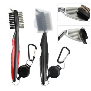 Other Golf Products Cleaning Brush For Club With Carabiner Groove Sharpener Cleaner Multi Style Drop Ship 230627