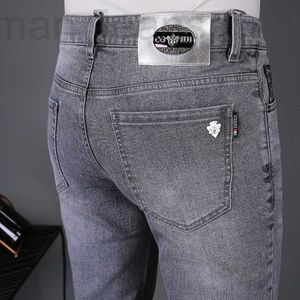 Men's Jeans designer Focus on high-end fall 2022 new business luxury jeans micro elastic slim fit small straight tube BJUZ