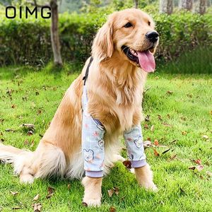 Hundkläder oimg Pet Knee Protector Elbow Anti-Gray Joint Anti-Wear Golden Retriever Labrador Stora hundkläder