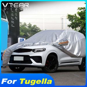 Covers Vtear Full Car Cover Outdoor Waterproof Exterior Protection UV Shade Accessories For Geely Tugella Xingyue FY11 2021 2020 2019HKD230628