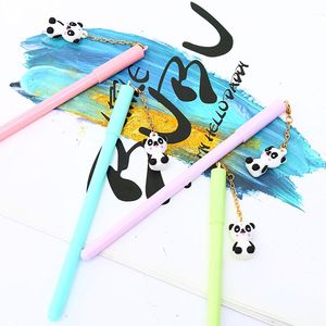 Canetas 36pcs Cool Fancy Kawai Cute Cans Panda Pen Pen azul Kawaii Stationery Store Supply Office Office Thing Decoração de mesa