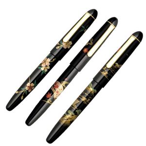 Pens Original Platinum Fountain Pen Makie Sakura Traditional Japanese Art #3776 14K Gold Nib Ink Pen Stationery PNB30000B