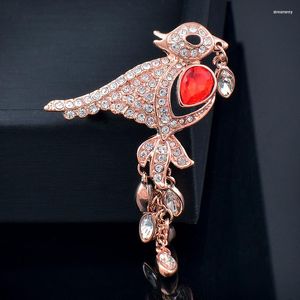 Brosches Sinleery Luxury Birds Women Pin Party Wedding Accessories Fashion Sjuden SSB