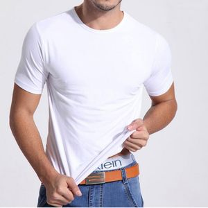 Magliette da uomo 100 magliette in fibra di bambù per uomo Abbigliamento Top Camisetas Masculina Ropa Playeras Hombre Roupas Masculinas T-shirt manica corta 230627