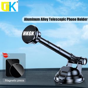 Магнитный держатель телефона HKGK Универсальный автомобильный держатель телефона Сильный магнит Автомобильное крепление для лобового стекла и приборной панели для iPhone Samsung