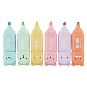 マーカー10 DOOS/PARTIJ MINI SCATTIGE BEIR MARKEERSTIFT KAWAII 4/5/6 KLEUREN TEKENING SCHILDEREN ART MARKER PEN SCHOOLBENODIGDHEDEN BRIEBP