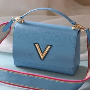 Kvinnor handväska topphandtag crossbody väskor axelväskor vridna lås handväskor messenger väska handväska broderad bred rem rems väska vatten krusning äkta läder guld hasp