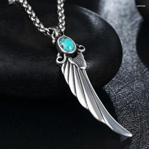 Pendant Necklaces XS Vintage Necklace Takahashi Goro Style Feather Men's Jewelry Women's Pendants Man