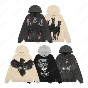 Tasarımcı Erkek Hoodies Sweatshirts Grafik Mektup Erkek Niş Gelgit Markası Vahşi High Street Sıradan Amerikan Gevşek Çift Kapşonlu Kazak Ceket Giysileri 20NJ# En İyi Kalite