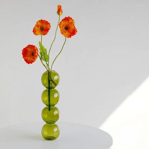 Вазы Стеклянная ваза для цветов для домашнего декора Террариум Контейнер Настольные украшения Цветочные скандинавские