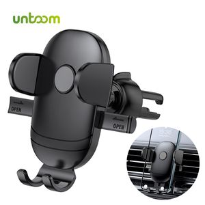 Untoom Autotelefonhalter Halterung Auto Air Vent Handyständer für iPhone 12 13 Pro Max Xiaomi Samsung Auto Smartphone GPS-Unterstützung