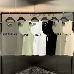 T-shirts pour hommes ESS Hommes Débardeur t-shirt marque tendance lettrage en trois dimensions pur coton dame sport décontracté lâche haute rue sans manches Débardeur EU Taille S-XL Z23628