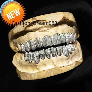 Custom Hip Hop Jewelry 925 Sterling Silver Diamond Grillz Iced Out Vvs Moissanite Grillz