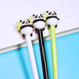 Pens 36pcs/Paket Yaratıcı Çinli Panda Komik Kalemler Kawaii Jel Kalem Sevimli Beyaz Öğretim Okulu Rollerball Kırtasiye Mağazası Kawai Kurtarıcı