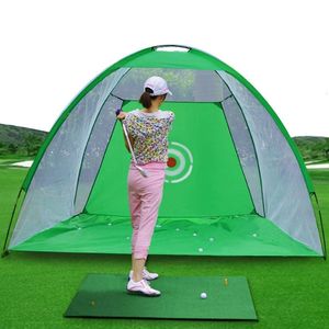 Other Golf Products 1M 2M Practice Net Tent Hitting Cage GardenGolf Training Equipment Outdoor Indoor Grassland Mesh 230627