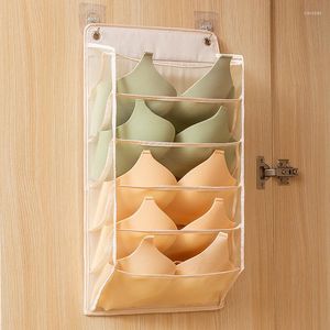 Scatole portaoggetti Reggiseno Borsa per biancheria No-Punch Dormitory Closet Wall Organizer Hanging Underwear Vano Box Guardaroba