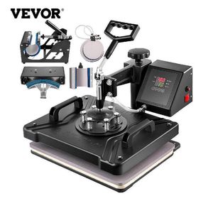 Embossing VEVOR 5 6 8 in 1 Heat Press Machine T shirt Heat Transfer Printer Muntifunctional Sublimation For Mug/Latte Mug/Hat/Plate/Bottle