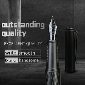 Fountain Pens Black samurai High quality fountain pen Forest Excellent Nib Office School Supplies Writing Smooth Ink 230626