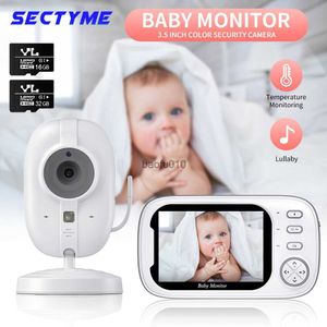 Sectyme Video Monitor Baby Monitor 2 Way Audio Talk Camera Bezprzewodowa Nocna Nocna Monitorowanie temperatury Kamera bezpieczeństwa L230619