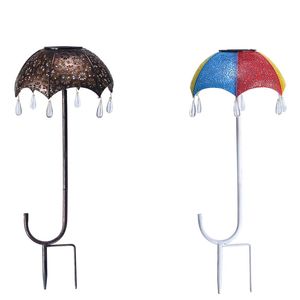 Hollowout Metal Patio Umbrella Coall с солнечным светодиодным светом для садового дворикового дворика.