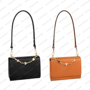 10A Ladies Fashion Casual Designe Luxury TWIST Shoulder Bag Chain Bag Crossbody TOTE Handbag High Quality Genuine Leather TOP All steel hardware