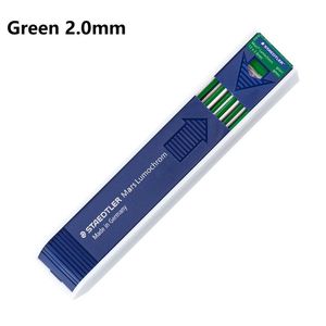 鉛筆staedtler 2.0mm自動メカニカルペンシルリードブラック/青/赤/緑色の補充