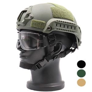 Helmy taktyczne armia hełm taktyczny wojskowy Airsoft War Game Battle Hunting Strzelanie MH Fast Helmet Paintball Sports Ochronne Sprzęt HKD230628