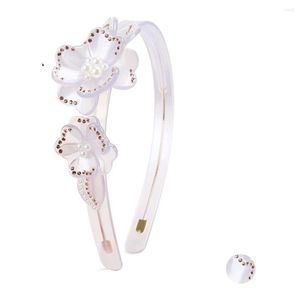 Grampos de cabelo elegante design francês ornamento banda para mulheres meninas acessórios finos jóias tiara grossa dança festa escritório carreira